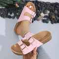 Slippers For Women Cork Footbed Beach Sandals Outdoor Suede Clogs Sandals With Adjustable Buckle Men Sandals Lady T Fashions