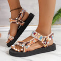 Women Shoes Thick soled Beach Sandals Outdoor fashion Slippers Large Size Casual comfortable Sandals 2024 Summer Flat Lady T Fashions