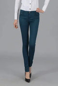 Women Dress Pants Tapered Leg  Colored Stretch Slim Jeans Skinny Trousers  Pockets  for Daily ouc073 - Lady T Fashions