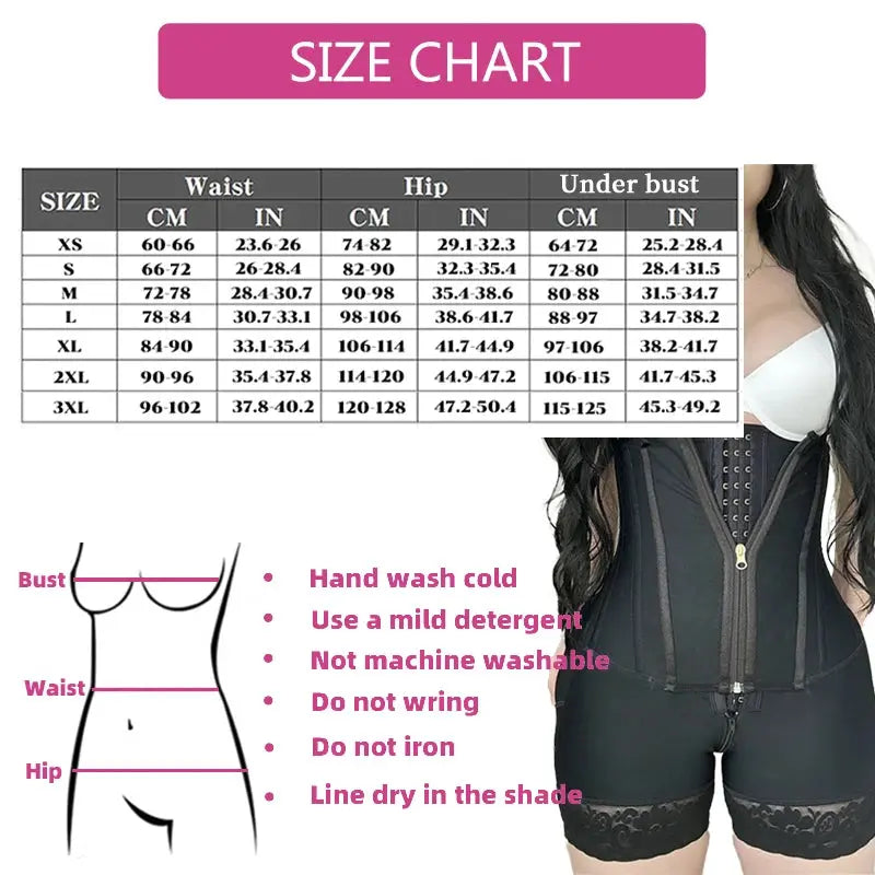Women High Compression Girdle Shaper Postpartum Belly flat Sheath Waist Trainer  Colombia Abdomen Control Shapewear - Lady T Fashions