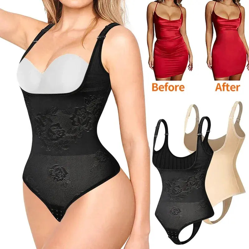 Women Shapewear Bodysuit New Tummy Control Shapewear Waist Trainer Thong Body Shaper Colombian Fajas Slimming Underwear - Lady T Fashions