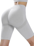 Women Sport Shorts Sexy High Waist Tight Shorts Gym Workout Seamless Hip Short Leggings for Women Summer Cycling Black Shorts - Lady T Fashions