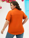 Women's Plus Size Shirt Summer Chic Elegant Shirt For Chubby Women's Fashion Shirt - Lady T Fashions