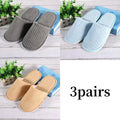 3/1 Pairs/Set Non-slip Travel Hotel Slippers Winter Warm Home Indoor Guest Slippers High Quality Disposable Closed Toe Slippers Lady T Fashions