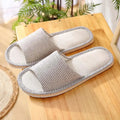 House Linen Slippers Women Floral Autumn Cute Home Indoor Non Slip Funny Sandals Cartoon Kawaii Cat Shoes Flat Flax Striped Lady T Fashions
