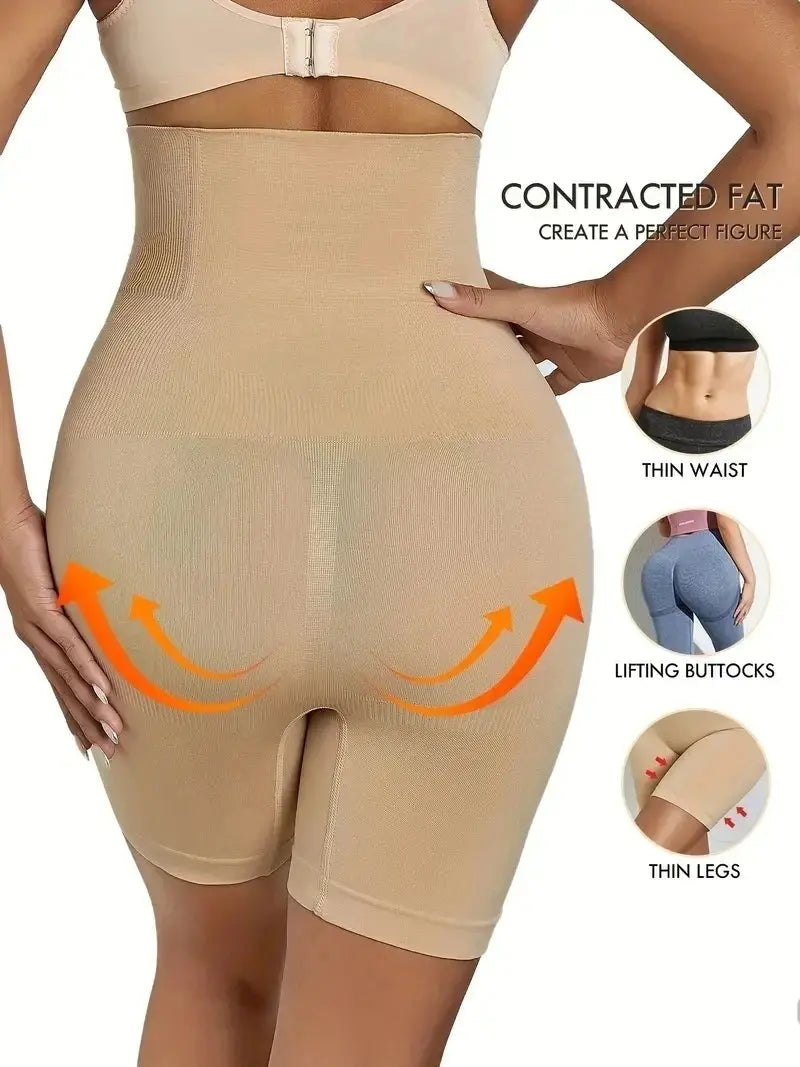 Women's tight shorts high waisted shaping women's shorts rolled buttocks lifted buttocks slim fit shorts outdoor shorts - Lady T Fashions