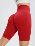 Seamless Fitness Shorts Women Women Sports High Waist Shorts Fitness Casual Workout Running Peach Hip Shorts - Lady T Fashions