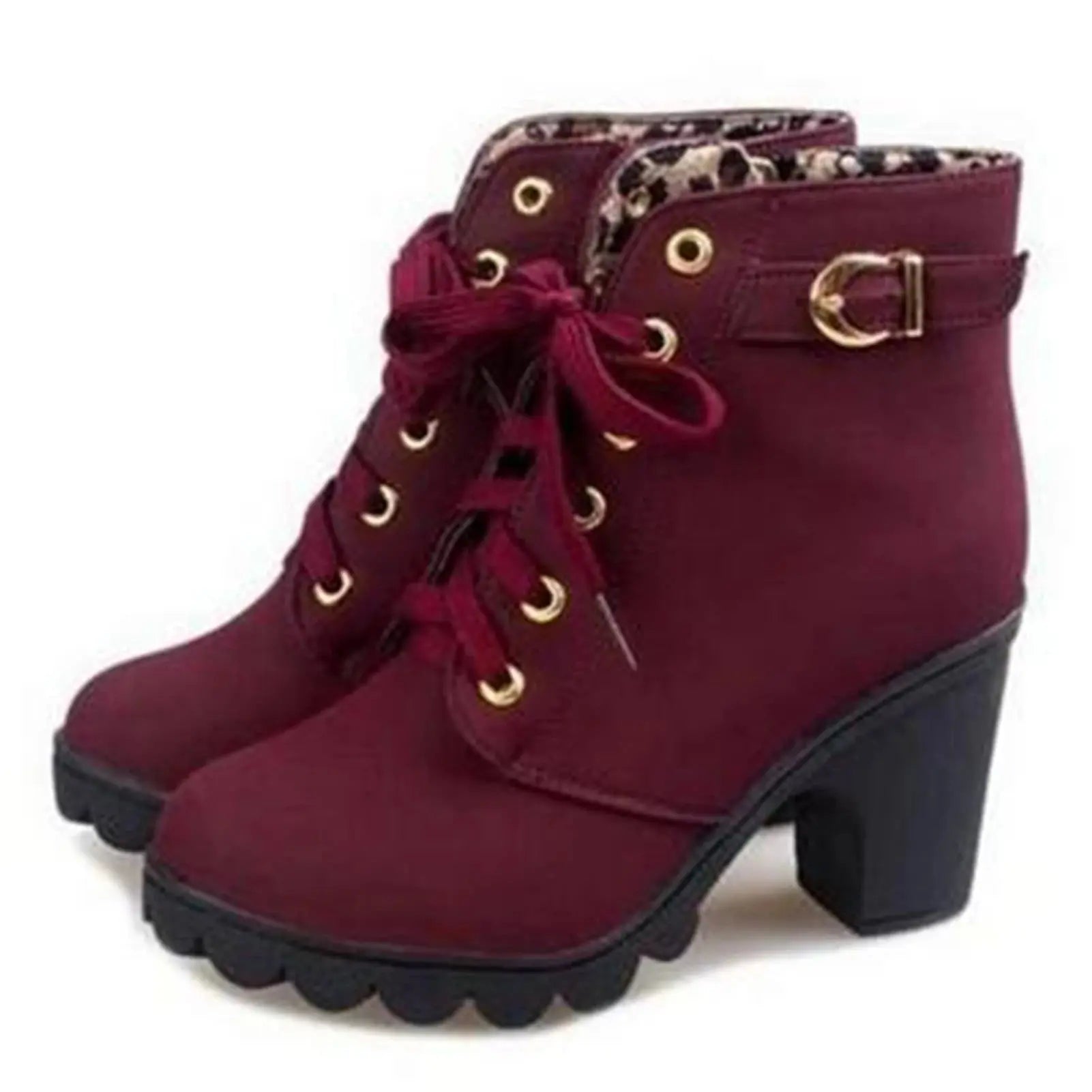 Women's Large Size Ankle Boots Autumn And Winter Cross-Strap Short Boots Gift for Christmas Birthday New Year Lady T Fashions