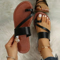Women Minimalist Thong Sandals 2024 New Fashion Flat Sandals Summer Outdoor Beach Vacation Leisure Woman Shoes - Lady T Fashions