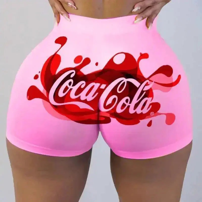 Women Hot Sale Printed Shorts Summer Casual High Waist Motorcycle Shorts Sports Fitness Shorts Dropshipping - Lady T Fashions
