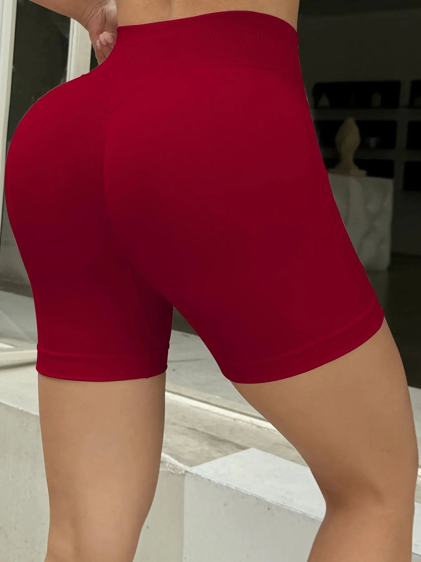 Women Seamless Sports Shorts Leggings Gym Bike Quick Drying Yoga Breathable Stretchy Streetwear Cycling Yoga Shorts - Lady T Fashions
