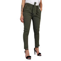 Casual Women Pants Solid Color Belted Elastic High Waist Harem Pants Long Trousers Women's Clothing Lady T Fashions