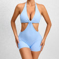 Women Bodysuits Sexy Short Backless Sports Suit Scrunch Raises Ass Suit Women Romper Gym Set Whole Fitness Suit Workout Female - Lady T Fashions