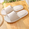 House Linen Slippers Women Floral Autumn Cute Home Indoor Non Slip Funny Sandals Cartoon Kawaii Cat Shoes Flat Flax Striped Lady T Fashions