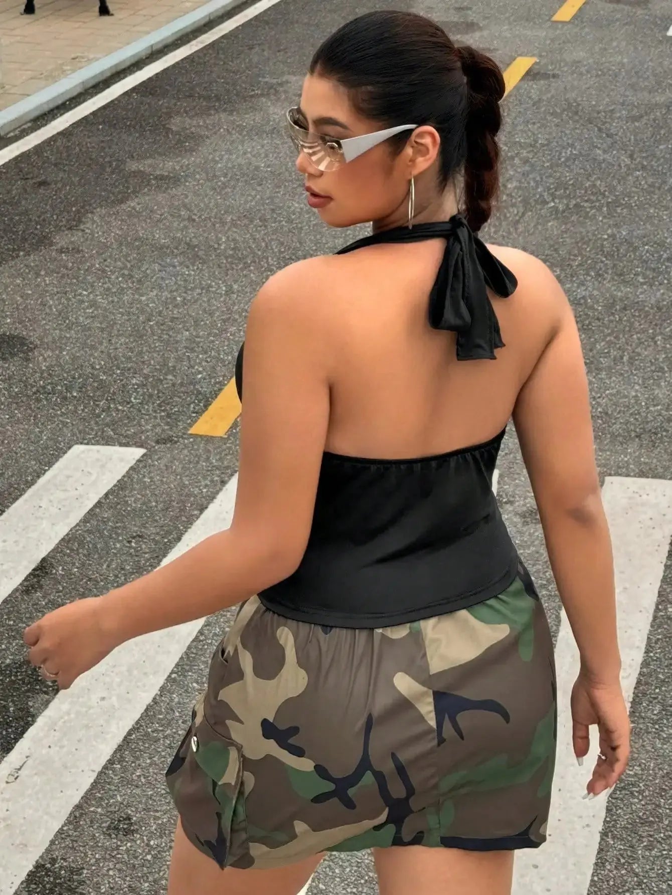 New fashion solid color plus size women's fashion sexy versatile women's clothing halter top vest - Lady T Fashions
