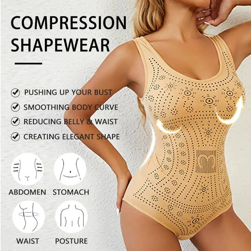 Womens Plus Size One-piece Shapewear Abdominal Hip Lifting Underwear Tight Fitting Shaping Body Hugging Corset - Lady T Fashions
