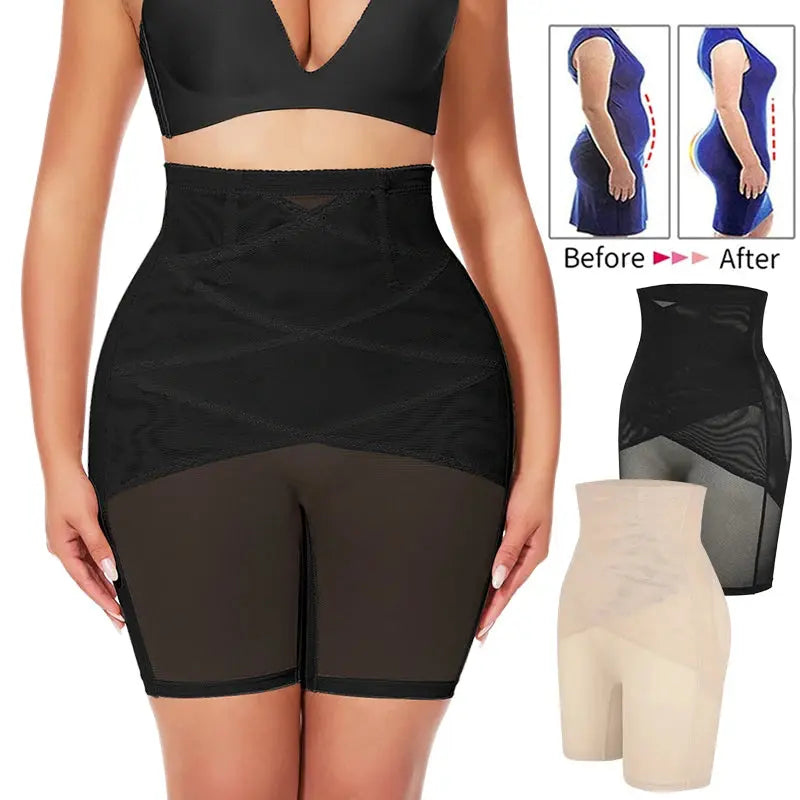 Shapewear for Women Tummy Control High Waisted Body Shaper Shorts Shapewear Girdles Thigh Slimmer Underwear Shaping Panties - Lady T Fashions
