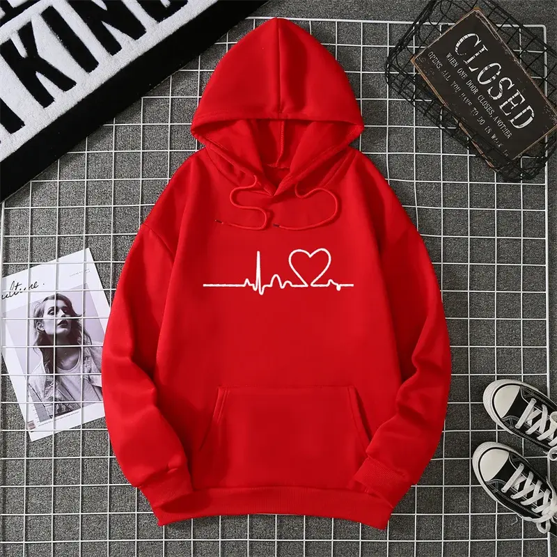 2025 Winter New Women's Hoodie High Street Unisex style Double Pockets Sweatshirts Outerwear Plus-Size Women's Clothing CYXX247 - Lady T Fashions
