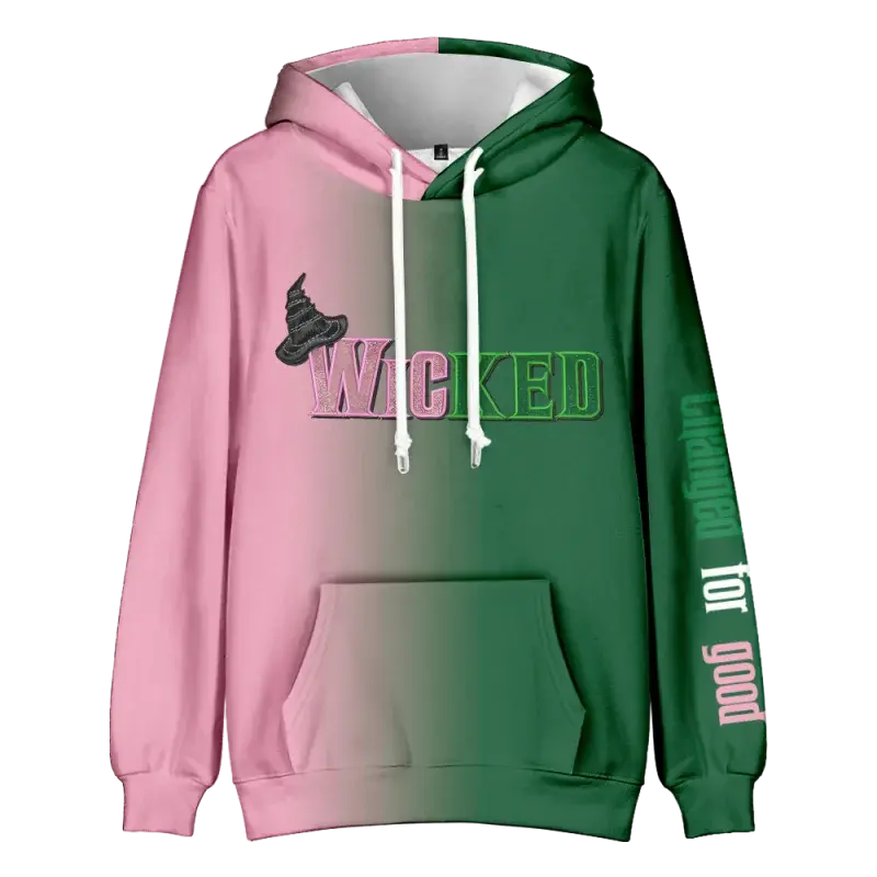 Wicked Hoodies Merch Unisex Fashion Casual Sweatshirts Hooded Women/Men Streetwear Sweatshirts Clothing Fashion Hoodie Outwear - Lady T Fashions