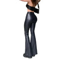 Women's Leather Pants New PU Micro-horn Trousers E-commerce Pants for Women Lady T Fashions