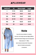 Women's Plus Size Causal Blue Oblique Collar Batwing Sleeve Long Sleeve Split Irregular Hem Denim Jacket 2025 - Lady T Fashions