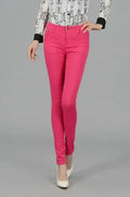 Women Dress Pants Tapered Leg  Colored Stretch Slim Jeans Skinny Trousers  Pockets  for Daily ouc073 - Lady T Fashions