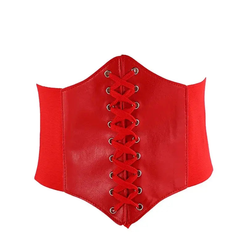 Women's Corset Body Shapewear Sexy Wide Leather Belt Cummerbunds Strap Belts for Women High Waist Slimming Corsets and Bustiers - Lady T Fashions