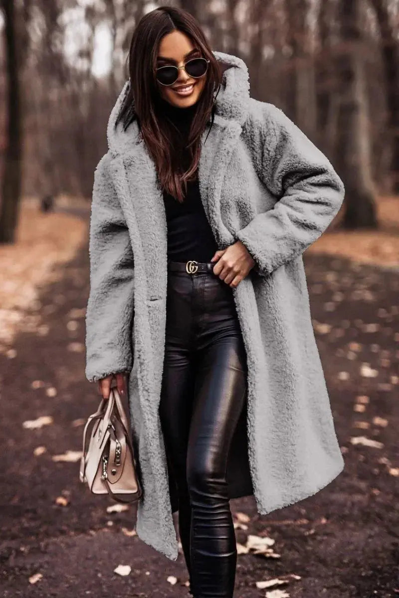 Jackets for Women Autumn and Winter Fashion Long Sleeve Tweed Coat for Women - Lady T Fashions