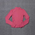 Women Sport Jacket Long Sleeve Shirt Workout Coat Gym Training Clothing Yoga Sportswear - Lady T Fashions