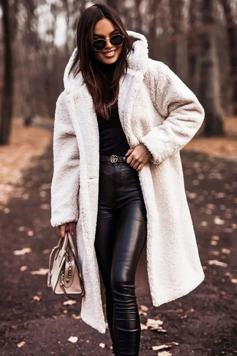 Jackets for Women Autumn and Winter Fashion Long Sleeve Tweed Coat for Women - Lady T Fashions