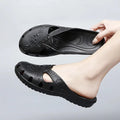 Summer Women's Slippers Fashion Breathable Outdoor Platform Baotou For Women Jelly Slippers Indoor House Beach Roma Hole Shoes Lady T Fashions
