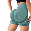 Women Yoga Shorts High Waist Workout Shorts Fitness Yoga Lift Butt Fitness Ladies Yoga Gym Running Short Pants Sportswear - Lady T Fashions