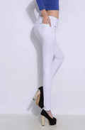Women Dress Pants Tapered Leg  Colored Stretch Slim Jeans Skinny Trousers  Pockets  for Daily ouc073 - Lady T Fashions