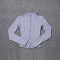 Women Sport Jacket Long Sleeve Shirt Workout Coat Gym Training Clothing Yoga Sportswear - Lady T Fashions