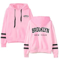 Women's Hooded Sweatshirts New Arrival Brooklyn Printed Long Sleeved Pullover Girls Autumn Winter Daily Casual Sports Hoodies - Lady T Fashions