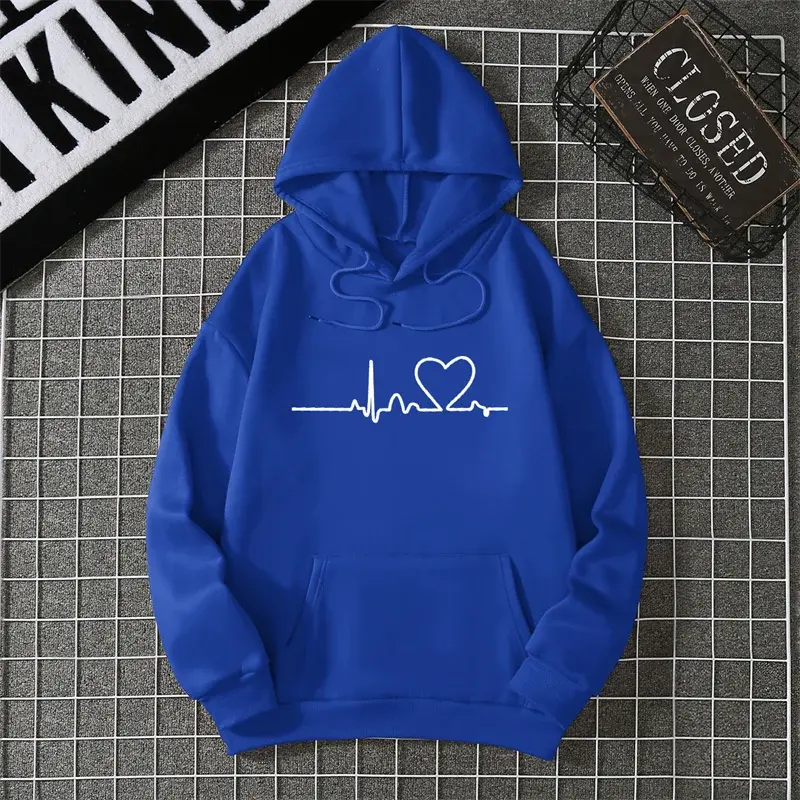 2025 Winter New Women's Hoodie High Street Unisex style Double Pockets Sweatshirts Outerwear Plus-Size Women's Clothing CYXX247 - Lady T Fashions