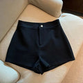 Women Shorts Black pants Women Harajuku Elegance High Waisted A Line Slim Casual Hot Girl Sexy Shorts biker shorts women - Lady T Fashions