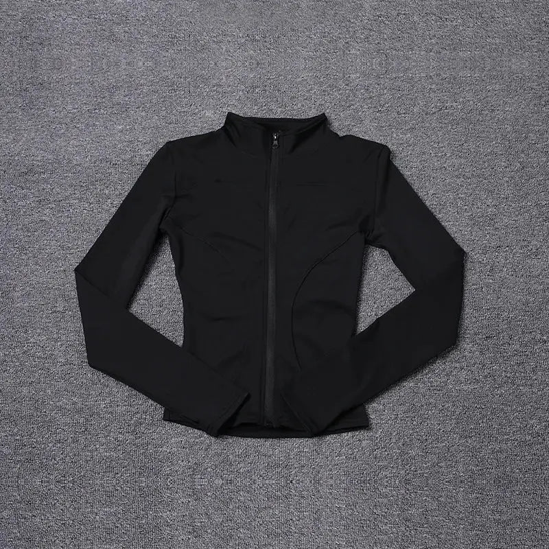 Women Sport Jacket Long Sleeve Shirt Workout Coat Gym Training Clothing Yoga Sportswear - Lady T Fashions