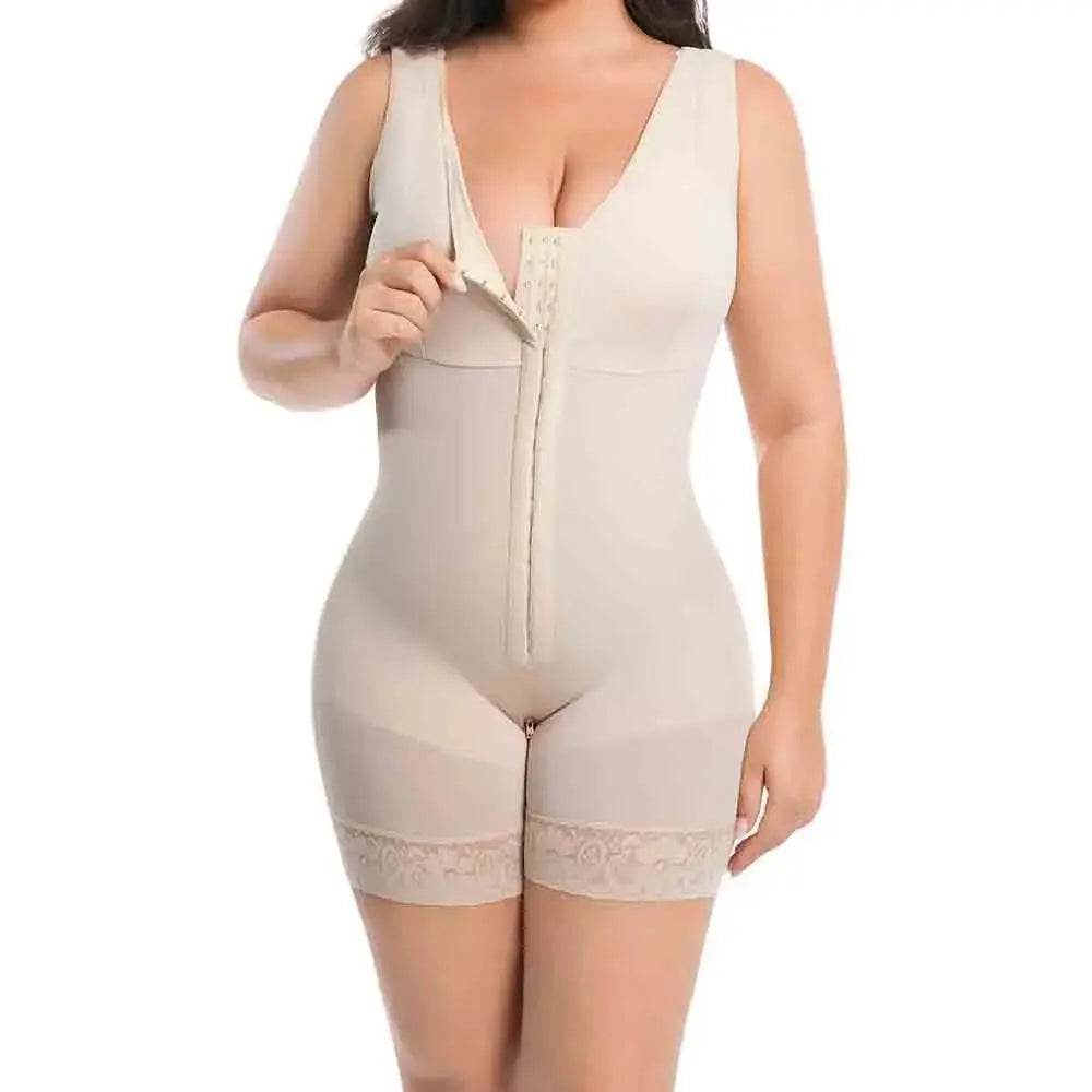 Women Full Body Shapewear Bodysuit for Abdomen Control High Compression Reducing and shaper girdles Zipper Crotch Shapewear Faja - Lady T Fashions