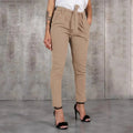 Casual Women Pants Solid Color Belted Elastic High Waist Harem Pants Long Trousers Women's Clothing - Lady T Fashions