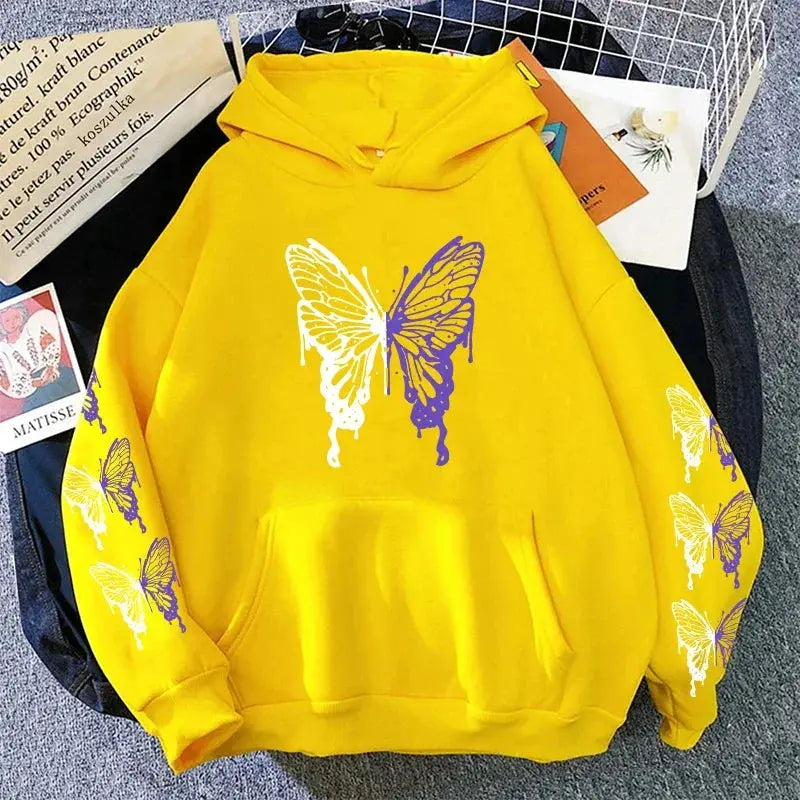 Womens Hoodies Printing Casual Sweatshirts Home Loose Pullover Versatile Tops Y2k 2025 Hot Sales Fashion Sports Jogging Clothing - Lady T Fashions