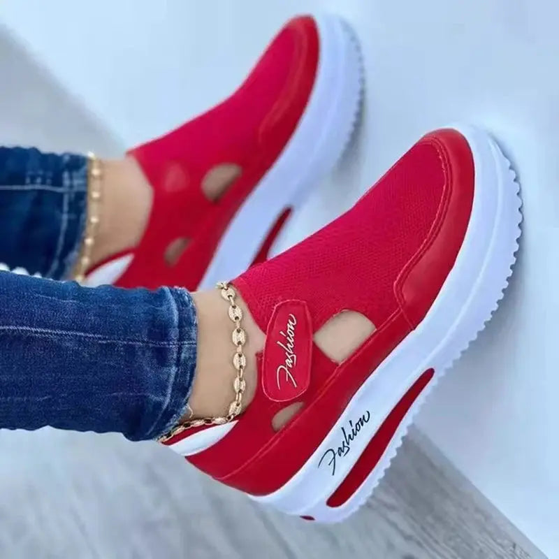 Pink Sneakers Women Shoes Woman Tennis Shoes Canvas Shoe Female Casual Shoes Ladies Sport Shoes Platform Sneaker Hollow Out Shoe Lady T Fashions