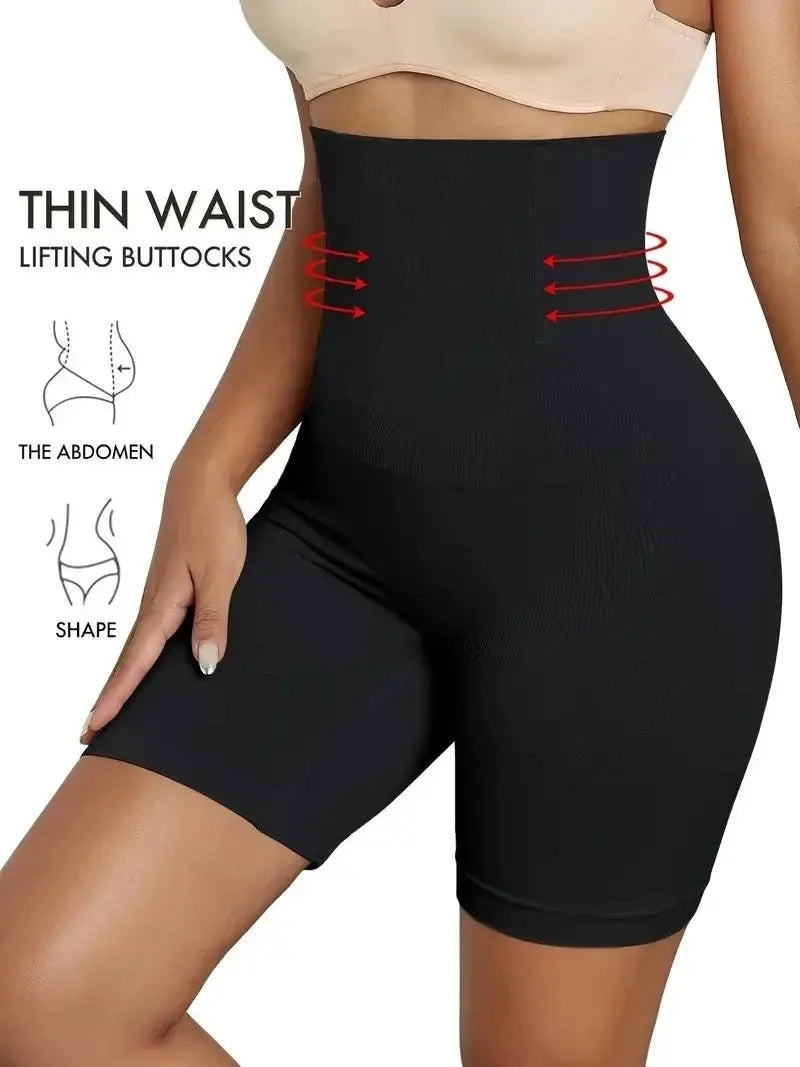 Women's tight shorts high waisted shaping women's shorts rolled buttocks lifted buttocks slim fit shorts outdoor shorts - Lady T Fashions