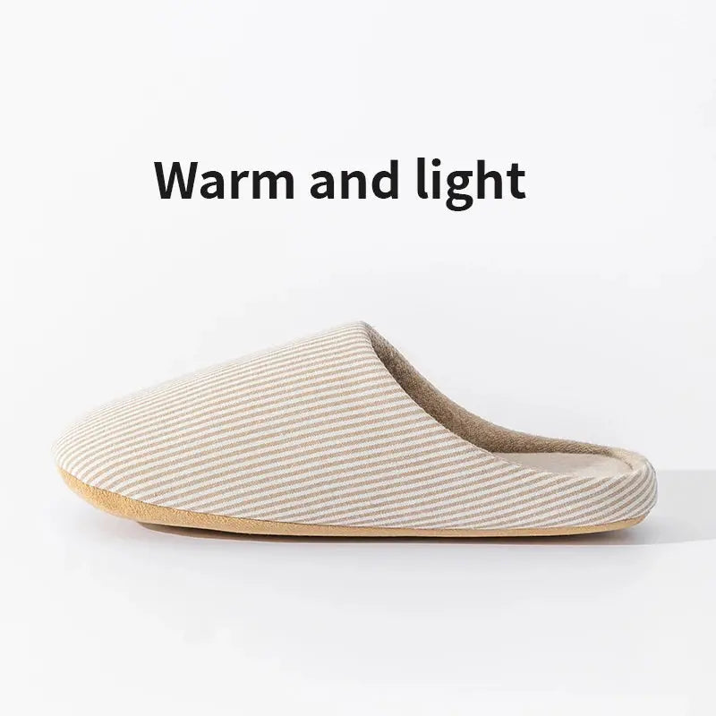 Unisex Home Slippers Soft Fur Slippers Warm Indoor Flat Slides Nonslip Couples Shoes Bedroom Light Slience Flats Autumn&Spring Lady T Fashions