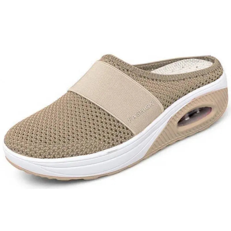 Shoes Air Women Walking Cushion Slip-On  Orthopedic Diabetic Ladies Platform Mules Mesh Lightweight Slipper Wedge Female Sneaker Lady T Fashions