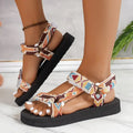 Summer Flat Women's Shoes Hemp Rope Set Foot Beach Sandals Outdoor All-match Casual Slippers Large Size Women Sandals Lady T Fashions
