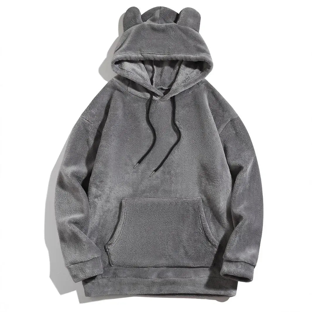 New Top Men and Women Funny Warm Hoodies for Men Clothing Bear Ears Casual Loose Sports Hoodie Unisex - Lady T Fashions