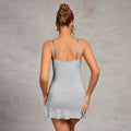 Women's Nightgown Sexy Lace Edge Ruffles Irregular Comfortable Slim Thin Halter Nightgown Can be Worn Outside Homewear - Lady T Fashions