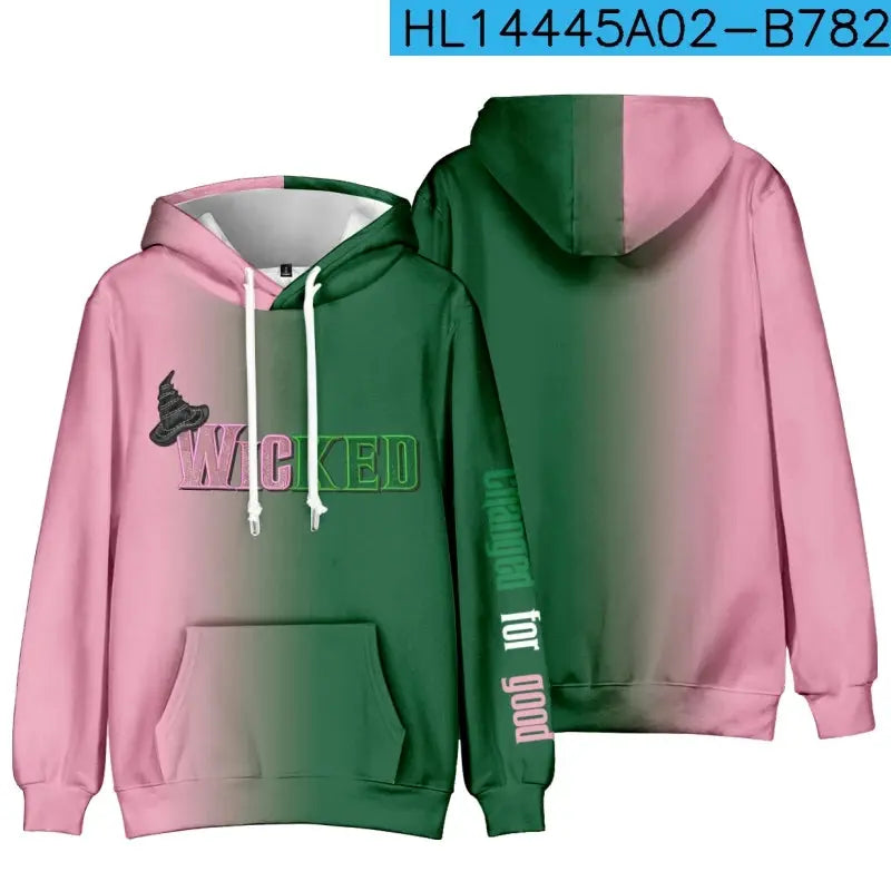 Wicked Hoodies Merch Unisex Fashion Casual Sweatshirts Hooded Women/Men Streetwear Sweatshirts Clothing Fashion Hoodie Outwear - Lady T Fashions