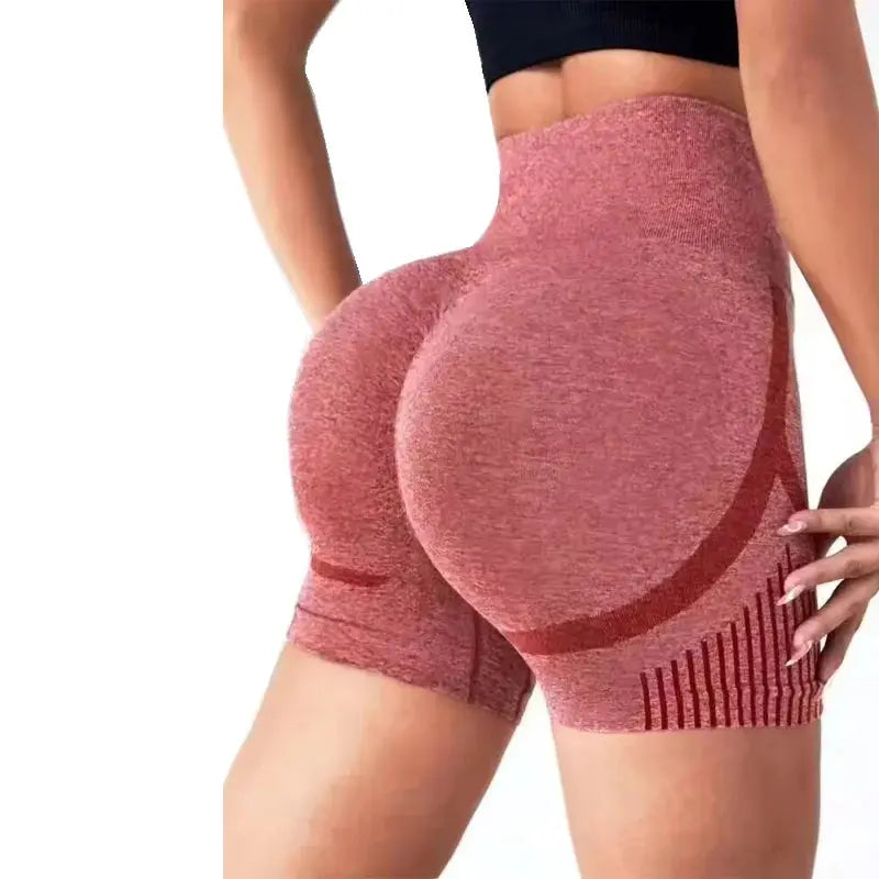 Women Yoga Shorts High Waist Workout Shorts Fitness Yoga Lift Butt Fitness Ladies Yoga Gym Running Short Pants Sportswear - Lady T Fashions